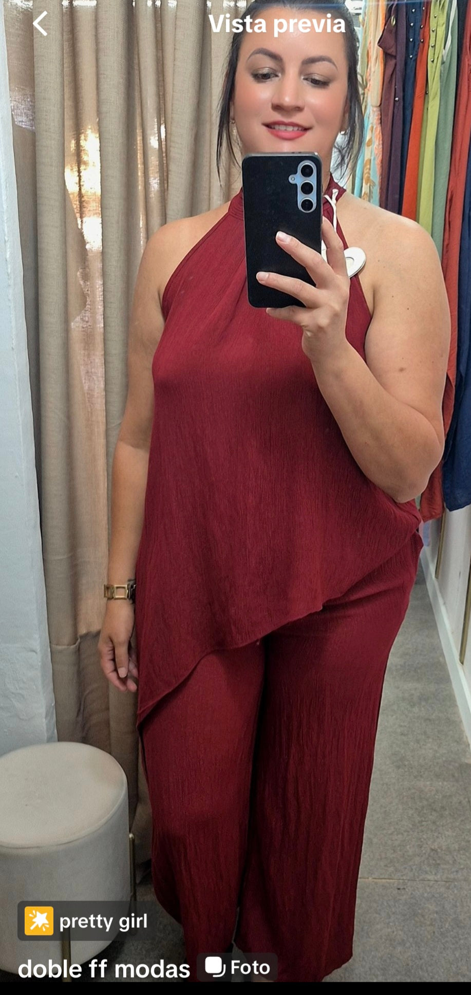 conjunto de bambula asimetrico
